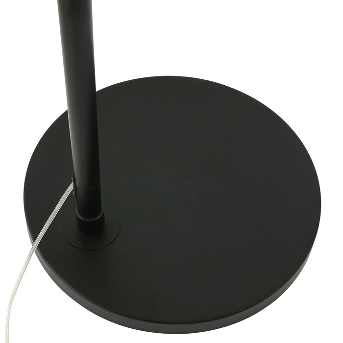 Steinhauer - vloerlamp - Sparkled Light - zwart - kunststof metaal - booglamp - E27 - 9831ZW