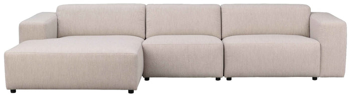 Rowico Home Willard 4-zits Hoekbank Links - Lichtbeige Stof