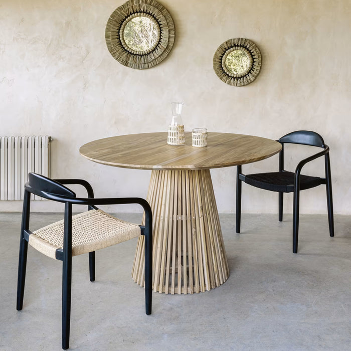 Kave Home Jeanette Eettafel - Ø 120 cm - Naturel