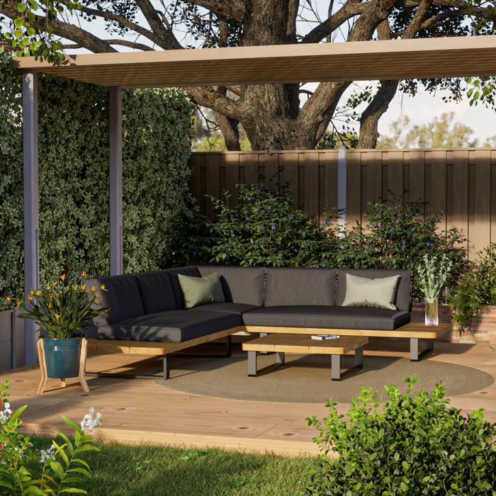 by fonQ Plaza Loungeset - Antraciet