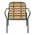 Normann Copenhagen Vig Loungestoel Robiniahout - Groen