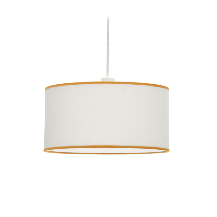 Kave Home - Binisalem lampenkap in wit en mosterd, Ø 40 cm