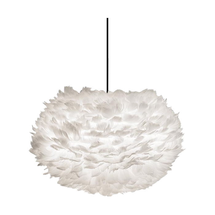 Umage Eos Medium hanglamp white - met koordset zwart - Ø 45 cm
