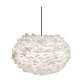 Umage Eos Medium hanglamp white - met koordset zwart - Ø 45 cm