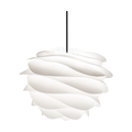 Umage Carmina Mini hanglamp white - met koordset zwart - Ø 32 cm