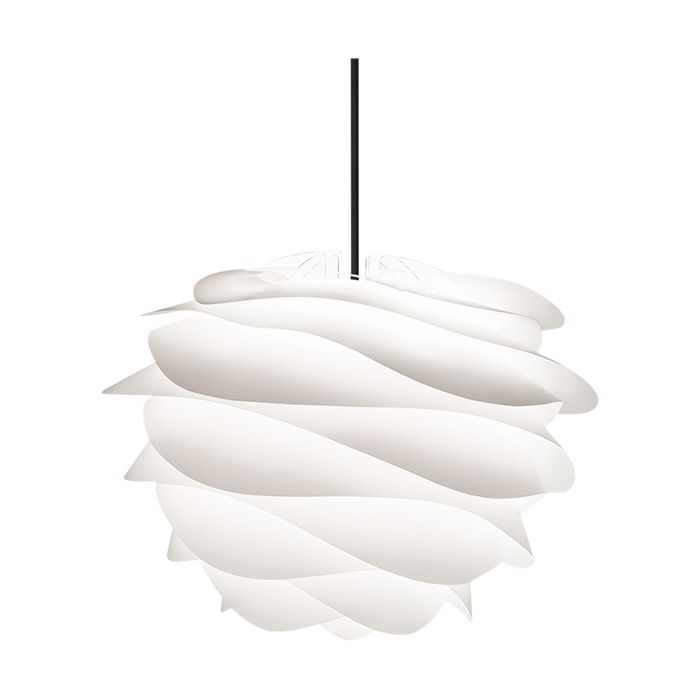 Umage Carmina Mini hanglamp white - met koordset zwart - Ø 32 cm