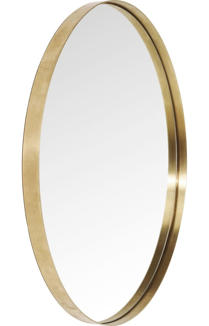 Kare Design Curve Spiegel Rond - Ø100cm - Messing