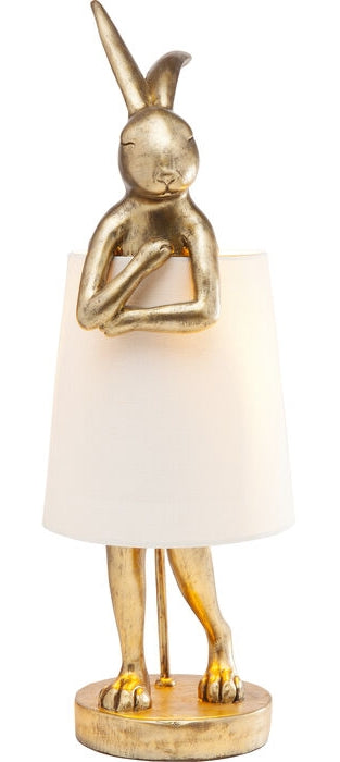 Kare Design Animal Rabbit Tafellamp 68 Cm - Goudkleurig
