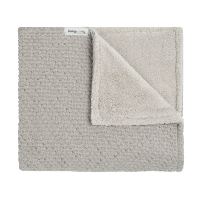 Baby's Only Wiegdeken teddy Sky - Urban Taupe - 70x95 cm