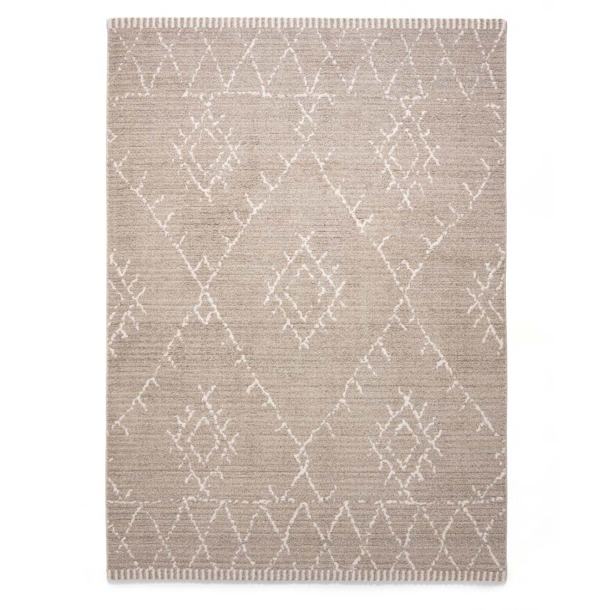 Boho&me Berber vloerkleed Beni Ouarain Sufian - lichtgrijs|crème -