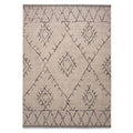 Boho&me Berber vloerkleed Beni Ouarain Sufian - grijs|zwart - 240x340