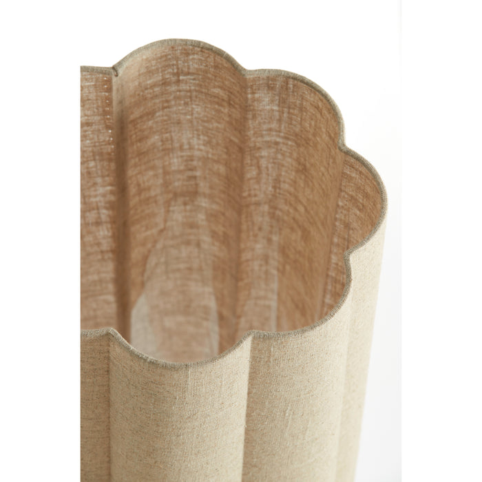 vtwonen Vloerlamp Fringe - Naturel - Ø30cm