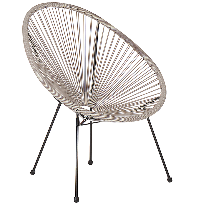 Beliani - ACAPULCO II - Bistroset voor 2 - Licht Grijs - PE rotan