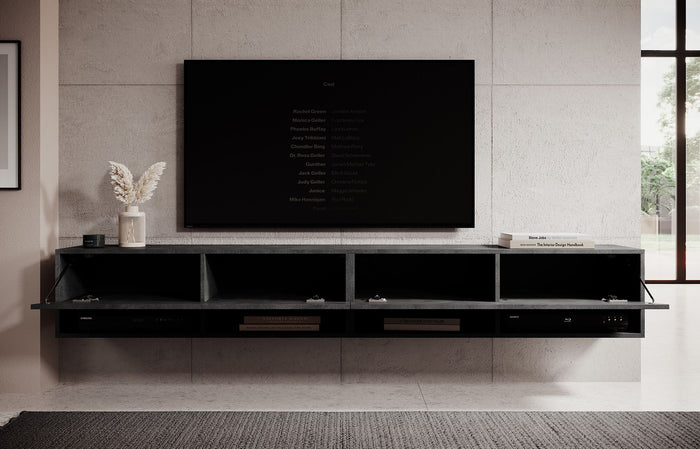 Meubella TV-Meubel Asino - Grijs - 200 cm