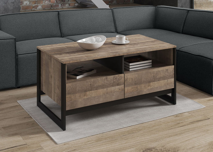 Meubella Salontafel Acasia - Grijs - Eiken - 108 cm