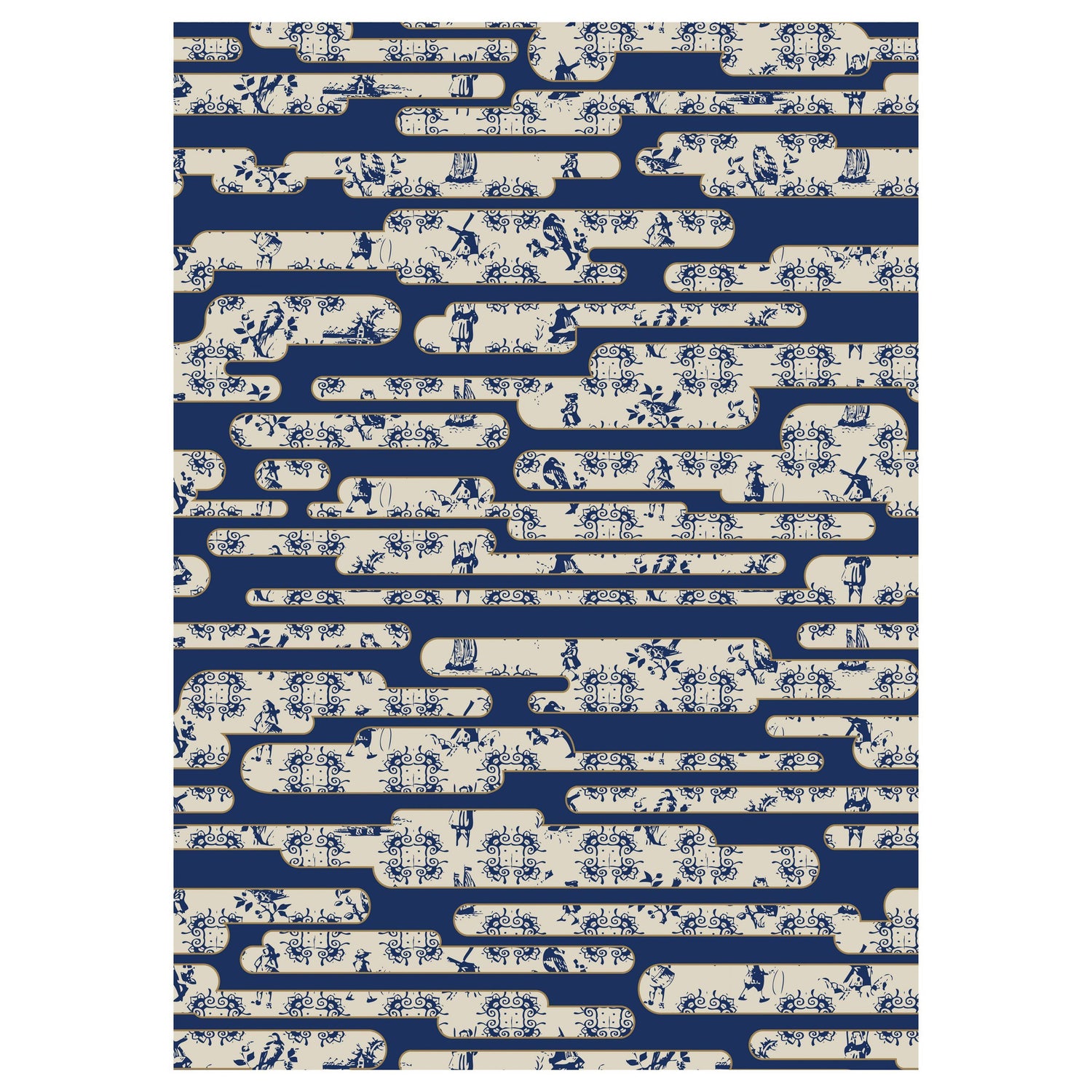 Moooi Carpets Dutch Sky vloerkleed 300x400 blauw