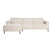 by fonQ  Bo Hoekbank met Chaise Longue Links - Linnen - Beige