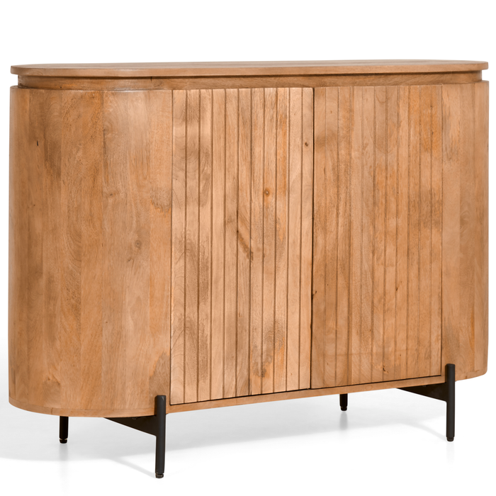 by fonQ Grand Dressoir Lichtbruin Mangohout - B 115 cm