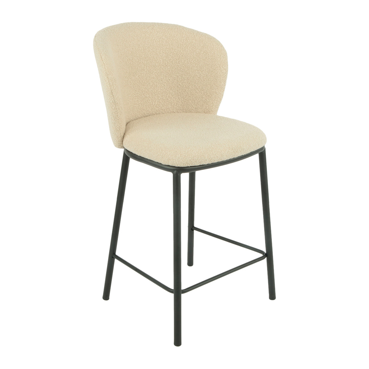 by fonQ Plush Barkruk - Bouclé - Zand