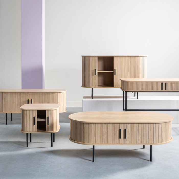 by fonQ basic Panel Bureau - B 120 cm - Eikenbruin