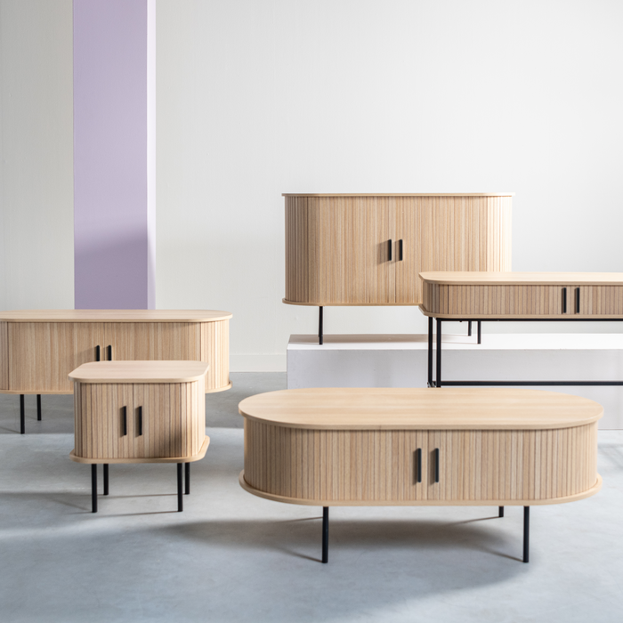 by fonQ basic Panel Bureau - B 120 cm - Eikenbruin