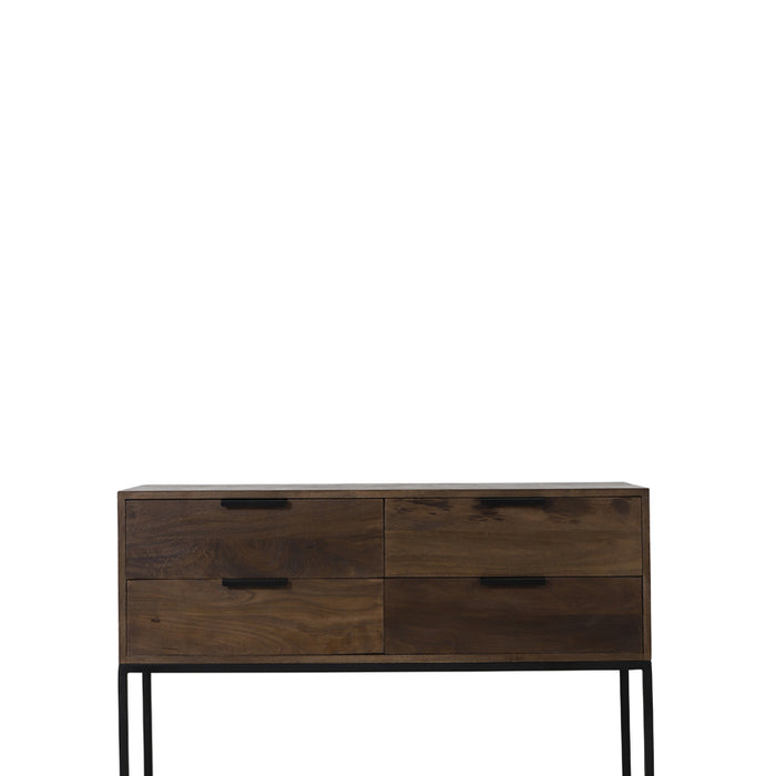 Light&living Side table 120x40x80 cm MEAVE hout mat donker bruin