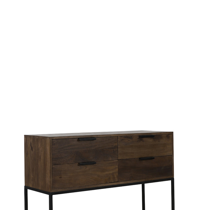 Light&living Side table 120x40x80 cm MEAVE hout mat donker bruin