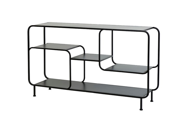 Light & Living Light&living Kast open 141x37x81,5 cm WINSTON mat zwart