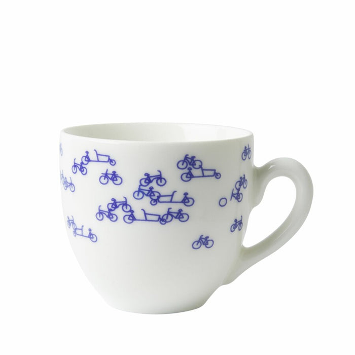 Heinen Delfts Blauw | Koffiemok de Blauwe Fiets | 2 st.
