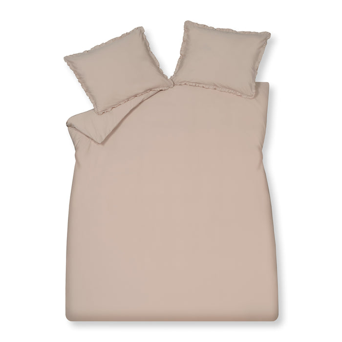 Vandyck Pure Ruffle Dekbedovertrek 240 x 200/220 cm - Blush