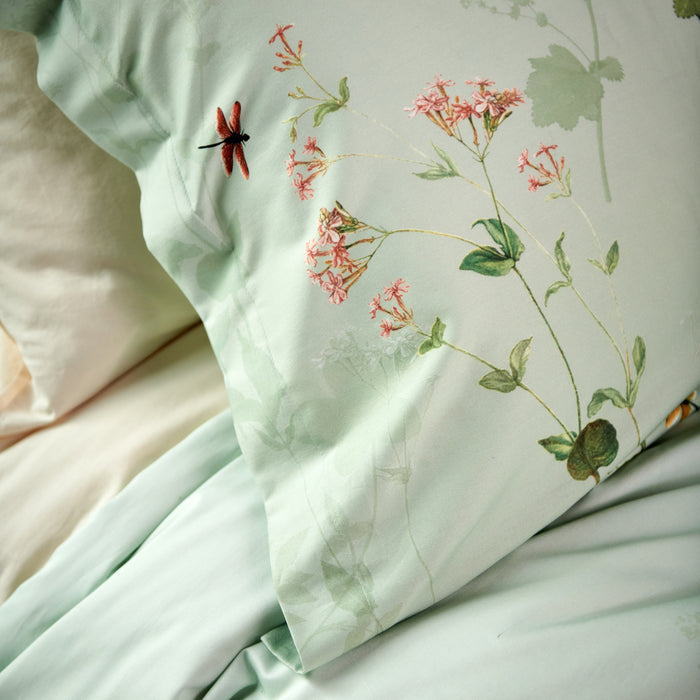 Vandyck Gardenia Dekbedovertrek 140 x 200/220 cm - Smoke Green