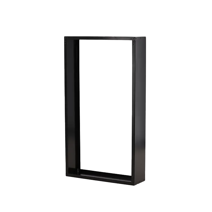 Nest outdoor Gustav stalen houtopslag zwart - 100 x 180 cm