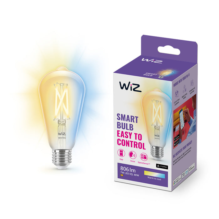 WiZ Edison Filament - Slimme LED-Verlichting - Warm- tot Koelwit Lich…
