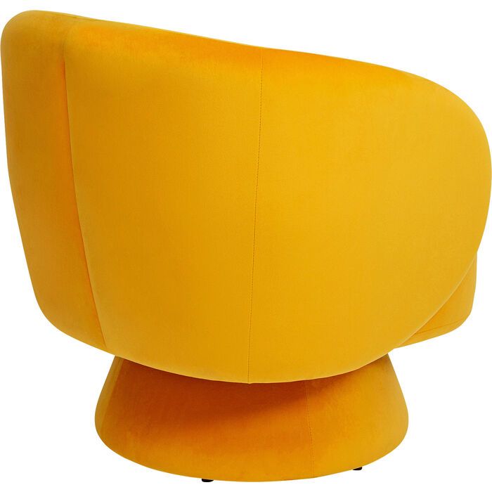Kare Design Orion Draaibare Fauteuil - Fluweel Geel