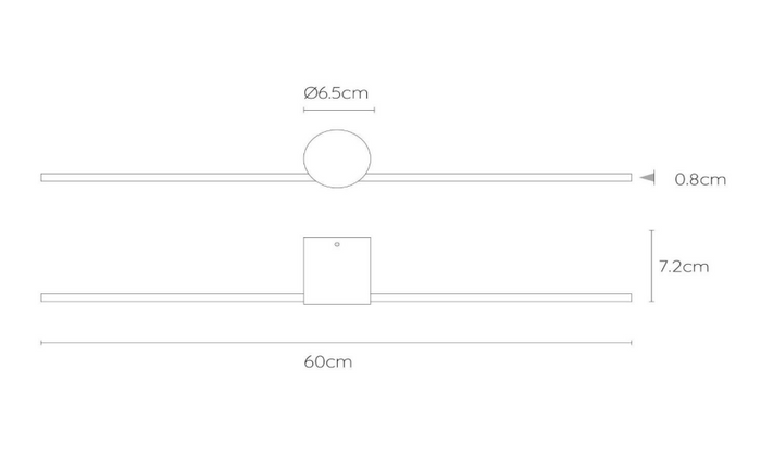 Lucide MIZAR - Wandlamp Badkamer - LED - 1x6W 2700