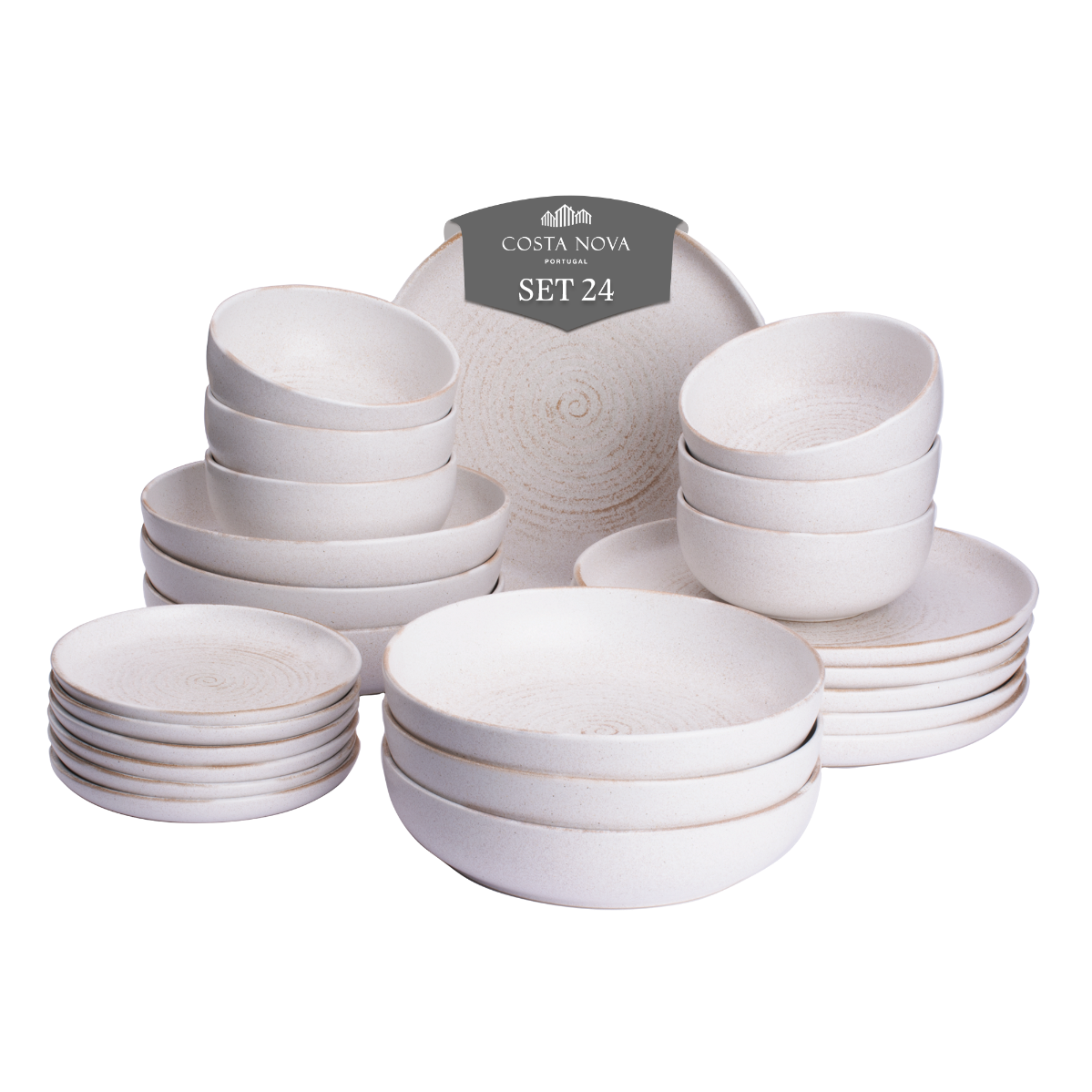 Costa Nova Vermont Serviesset 24-delig Wit