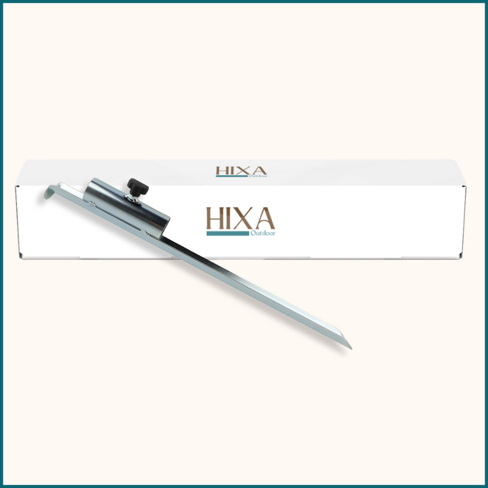 HIXA Parasolhouder Grondboor Zilver Universeel Grondanker Grondpen