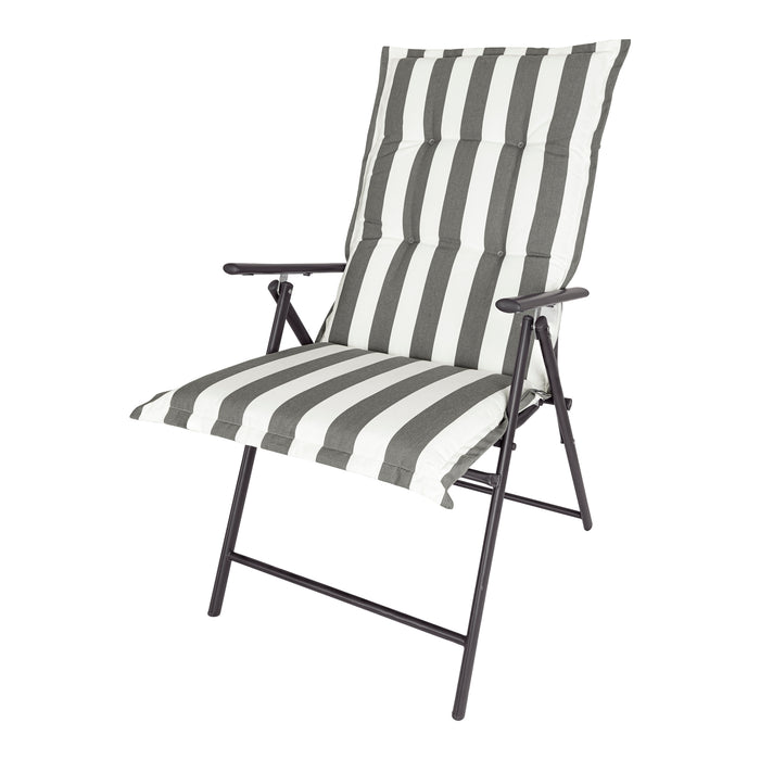 Kopu® Mila Grey - Comfortabel Tuinkussen met Hoge Rug - Grijs