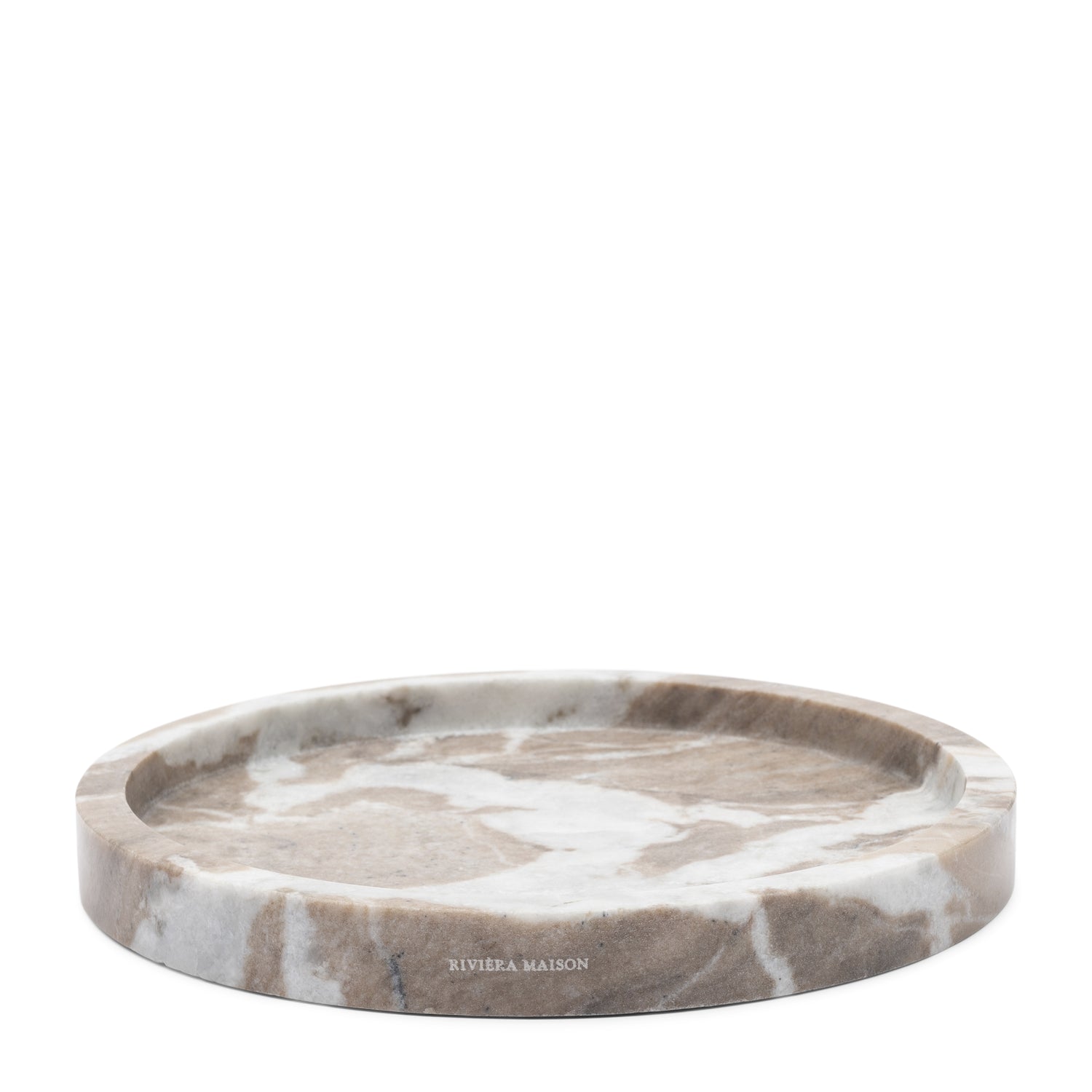 Riviera Maison kaarsenplateau Zand - Ferrara Marble - Marmer