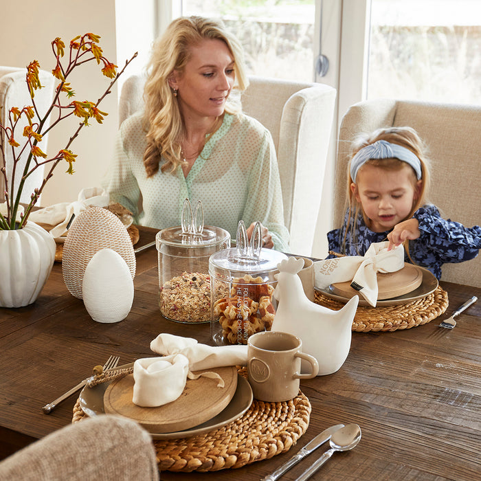 Riviera Maison mok met oor Beige - Portofino - Aardewerk