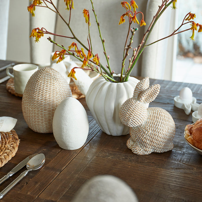 Riviera Maison Vaas Wit - Botanic Whisper - Aardewerk (ØxH) 18.5x16.5