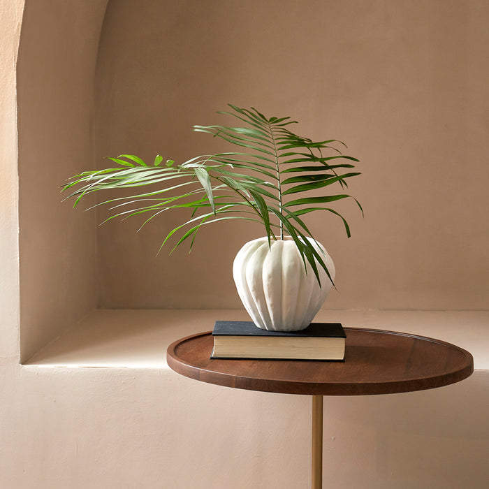 Riviera Maison Vaas Wit - Botanic Whisper - Aardewerk (ØxH) 18.5x16.5