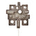 HKliving Ceramic Wandlamp  - Relief