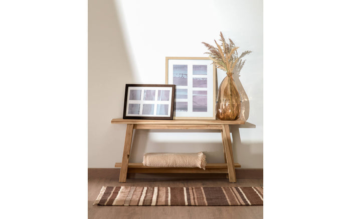 Kave Home - Brenna medium glazen vaas bruin 100% gerecycled