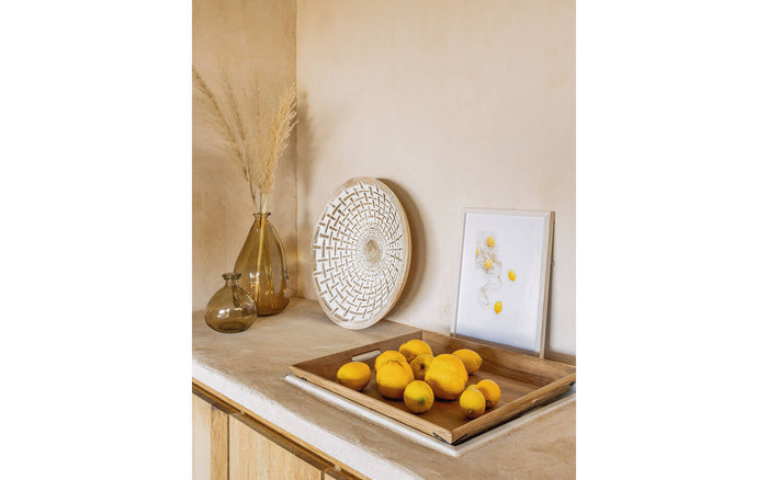 Kave Home - Brenna medium glazen vaas bruin 100% gerecycled