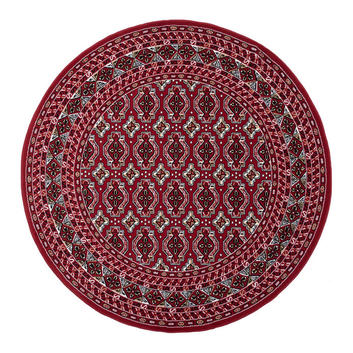Interieur05 Vintage Vloerkleed Rood Rond Marad 200cm