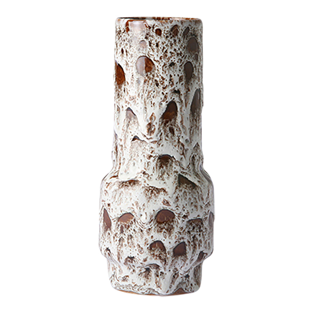 HKliving Retro Vaas - Lava White