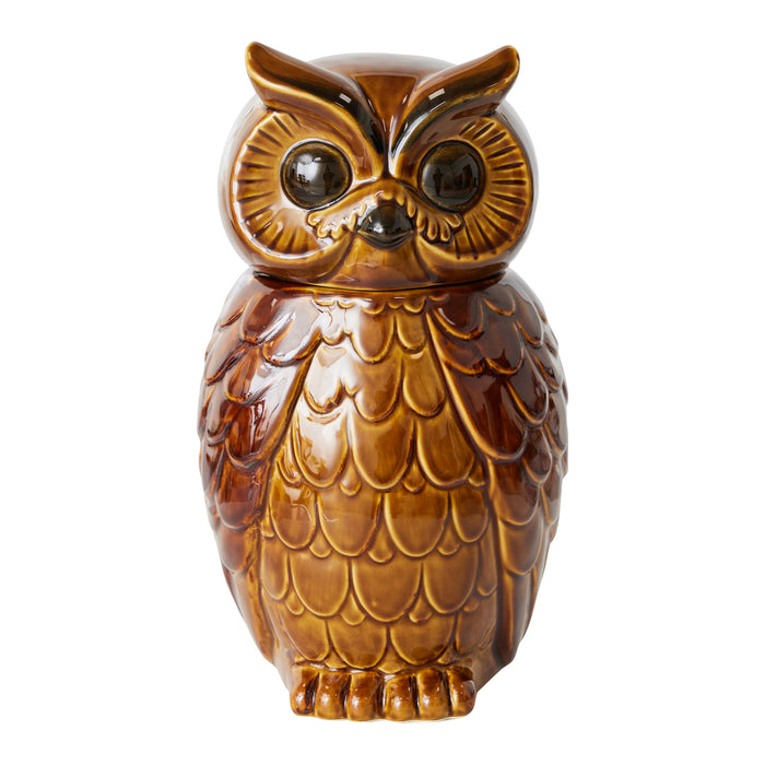 HKliving Ceramic Voorraadpot - Owl