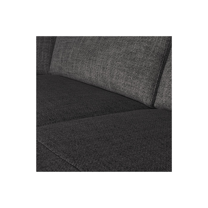 WOOOD Avelon U-Bank - Polyester - Antraciet Melange - 78x315x205