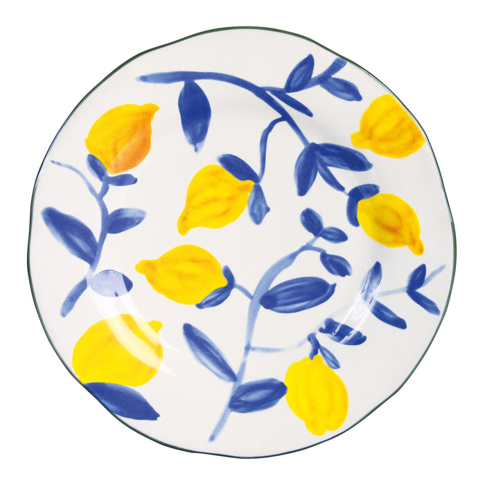 &k amsterdam Lemon Twig Bord Ø 22 cm - Set van 4